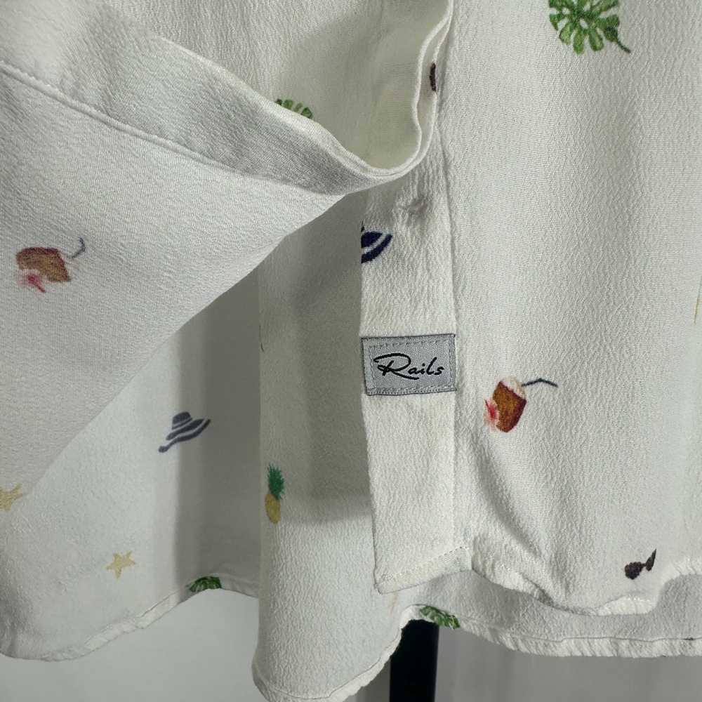 Rails Whimsy Button Down Size Xs - Anthropologie - image 5